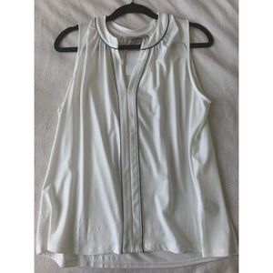 White and Black Blouse